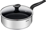 Tefal Hovedpande 20 cm, rustfrit stål Med non-stick belægning Gryder og pander Naty Shop Klæbefri belægning Pande til madlavning 24 Cm
