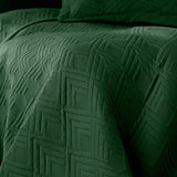 Ameliahome sengetæppe 170X210 Cm Dobbeltsidet sengetæppe Ultrasonic Quilting Polyester Ophelia Mørkegrønne senge og tæpper Besuche den AmeliaHome-Store