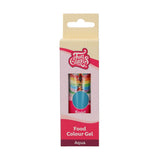 Funcakes Food Color Gel Aqua: Højkoncentreret madfarve til dej, creme, fondant og marcipan. Nem dosering. Enkelt dråbe for at skabe levende farver. Halal. 30 g.