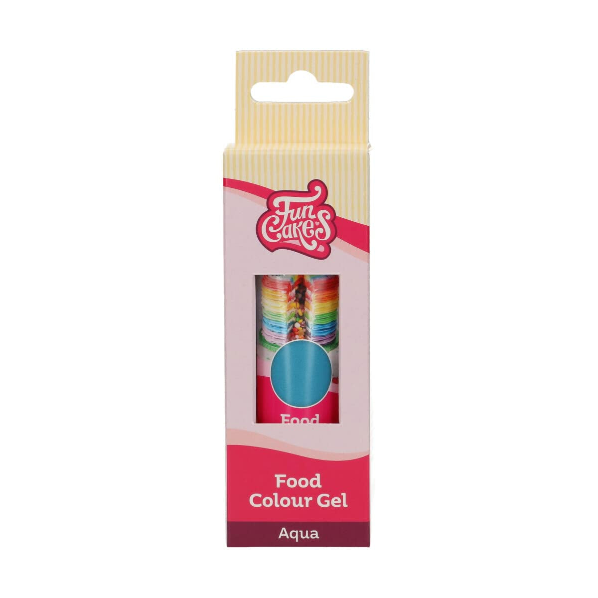 Funcakes Food Color Gel Aqua: Højkoncentreret madfarve til dej, creme, fondant og marcipan. Nem dosering. Enkelt dråbe for at skabe levende farver. Halal. 30 g.