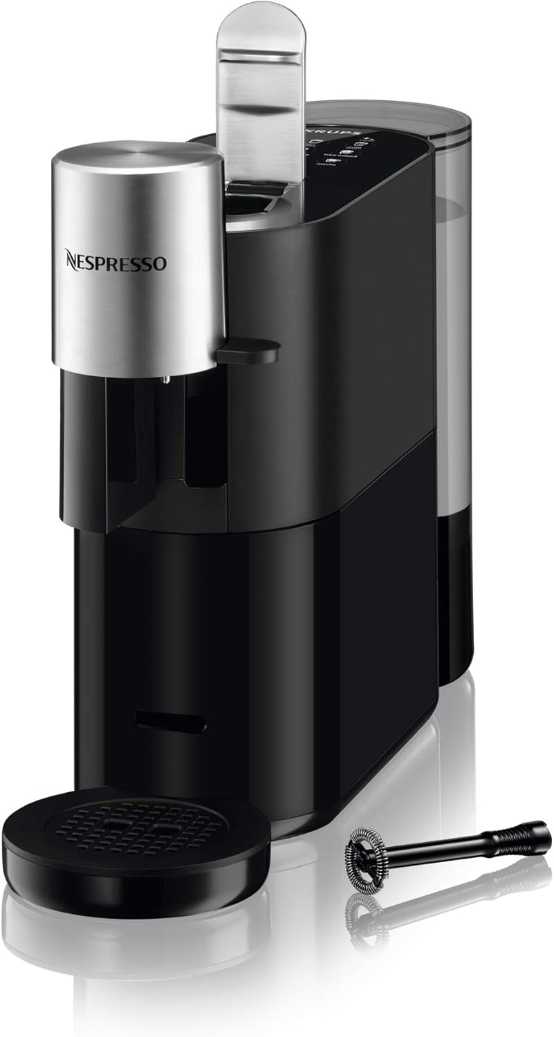 Krups Nespresso Espressomaskine, Kapsel Espressomaskine, Espresso Barista Style, Mælkeskummer, Fremstillet i Frankrig YY4355FD
