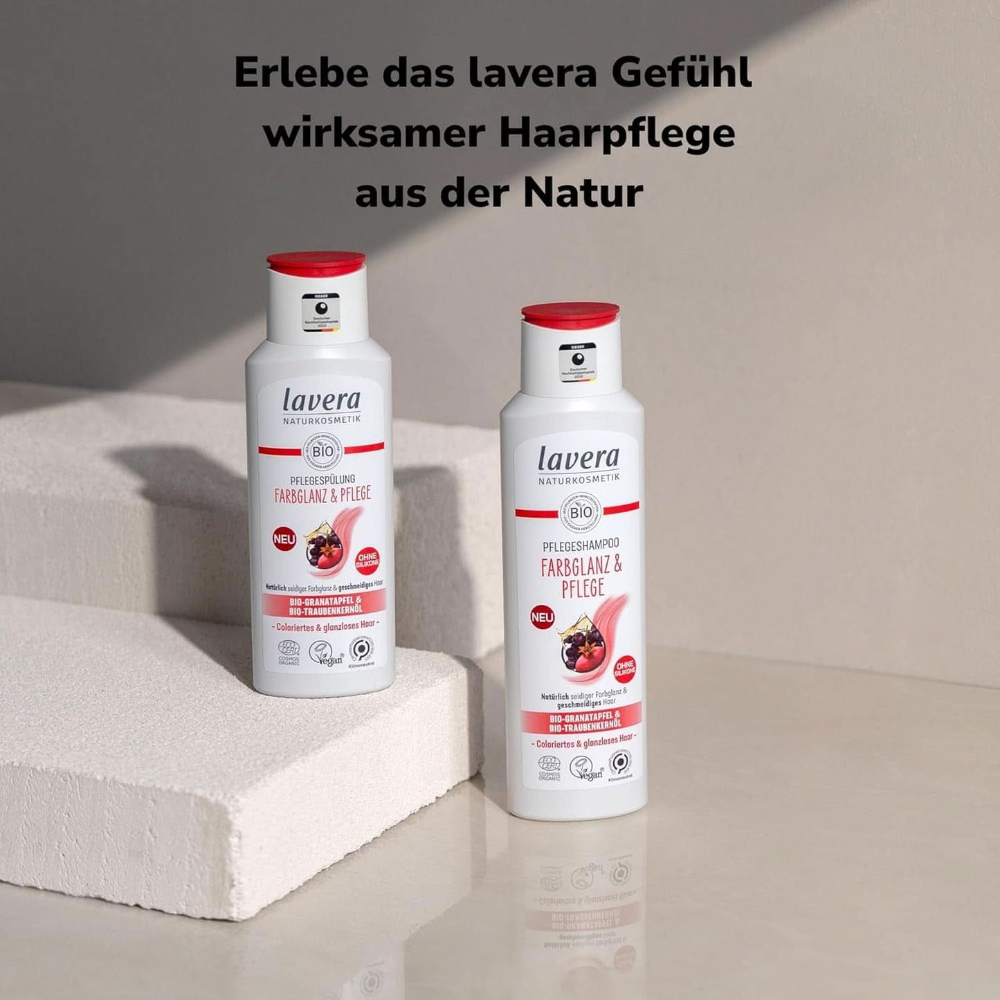 Lavera Care Shampoo Color Shine & Care, vegansk, 250 ml Brusebad og bad Naty Shop