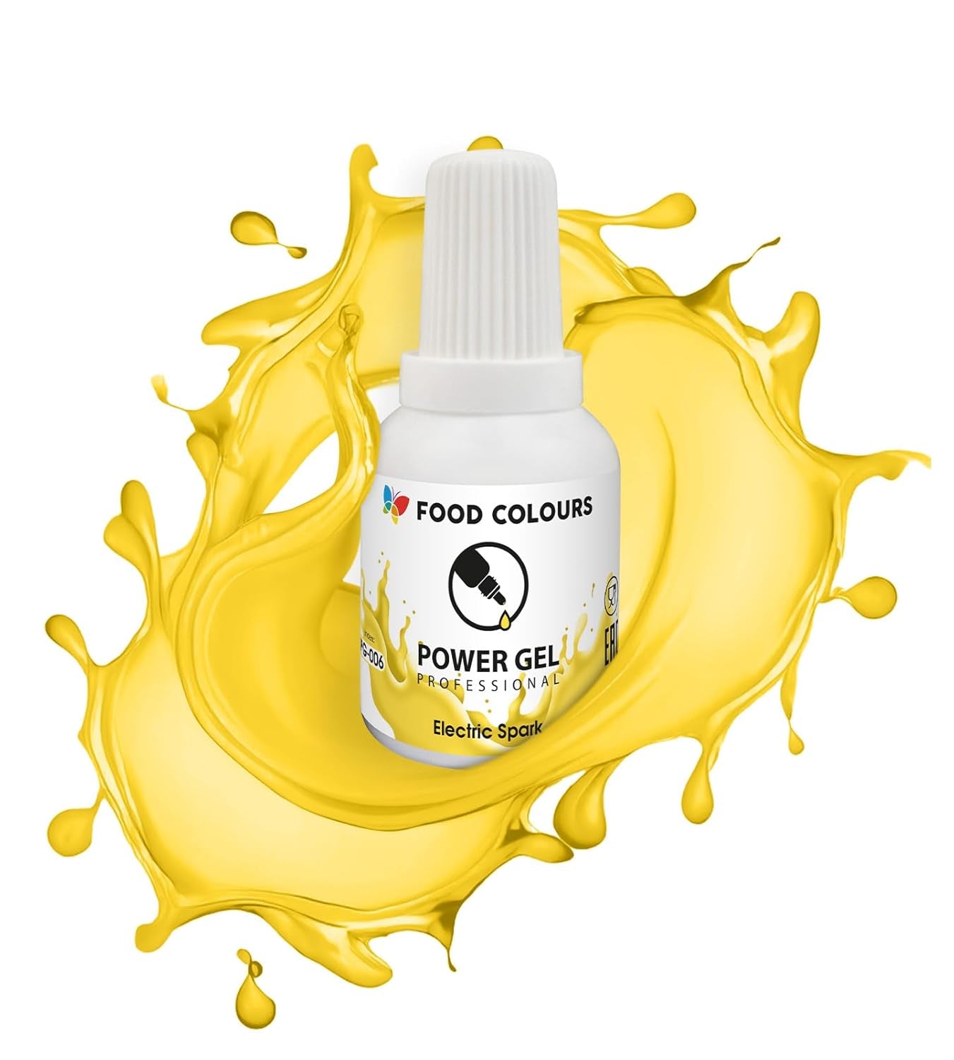 Gel madfarve, beige, champagnefarve, 20 g. Food coloring for a wide range of applications for decorating cakes, tarts, cream, sponge cake, royal icing, macarons.