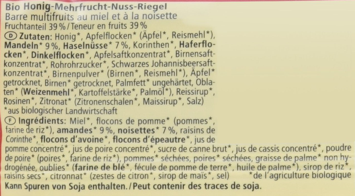 Bio Obstsalat-Riegel, 16er pakke (16 x 40 g)