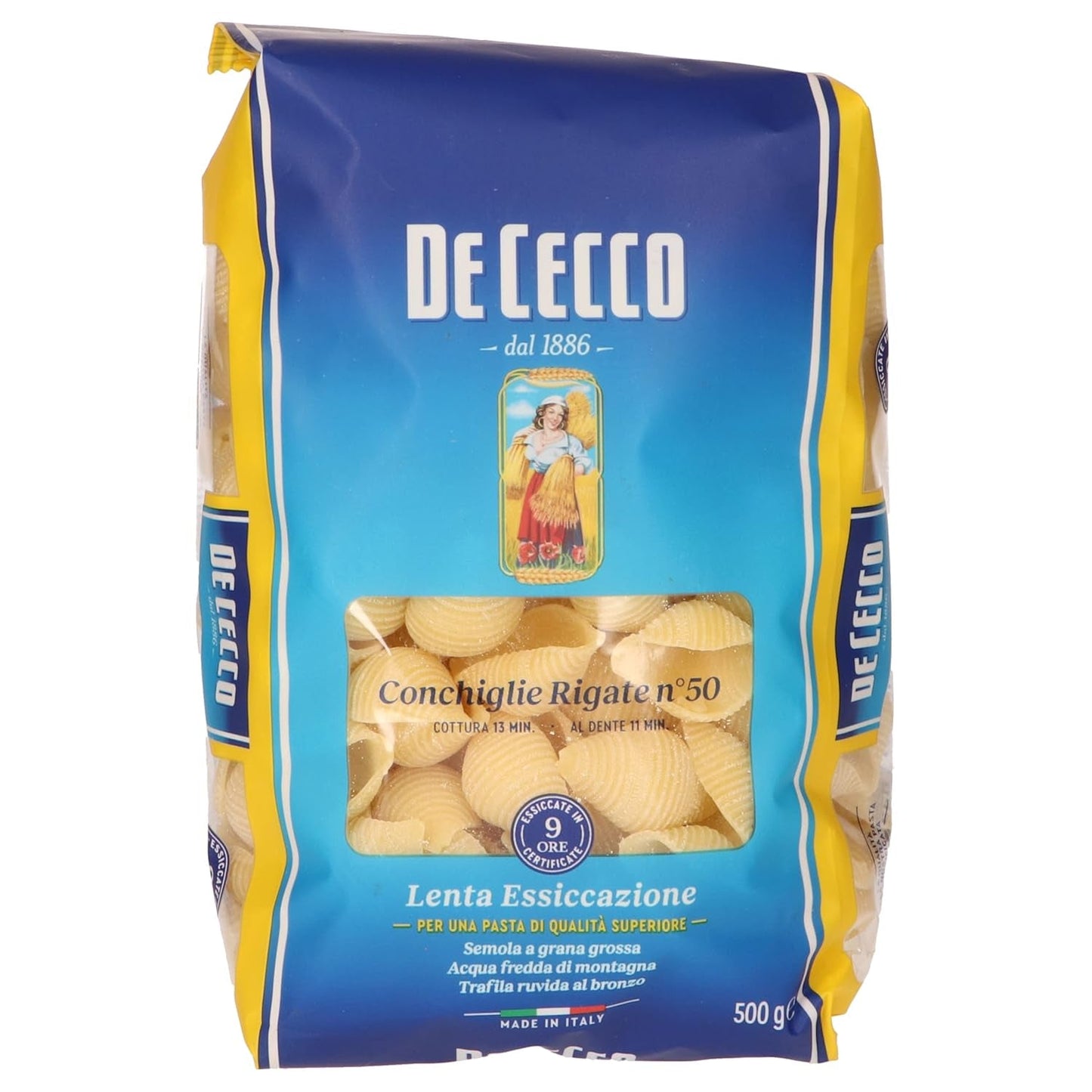 Conchiglie Rigate, 500 g (pakke med 1)