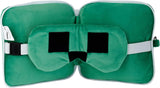 Puckator Relaxeazzz Minecraft Creeper Plys rejsepude og øjenmaske Nakkestøtte Sovepude Nakkepude Rejsepude Sovemaske Børn og voksne til rejse Bil Tog Flytilbehør Rejsepuder Naty Shop