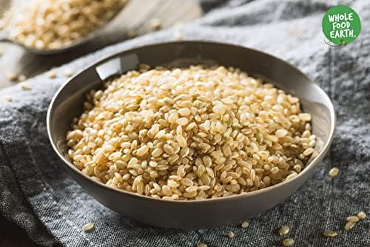 Wholefood jord kortkornet brune ris - ikke-GMO - naturlig - vegansk - mælkefri - uden tilsat sukker, 3 kg