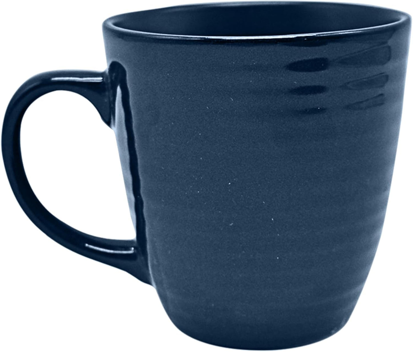 ECHTWERK "Alicia" 16 dele vintage kombineret spisestel Moderne design til 4 personer Elegant mørkeblåt stentøjsstel med 4 tallerkener 4 sidetallerkener 4 skåle 4 tekopper