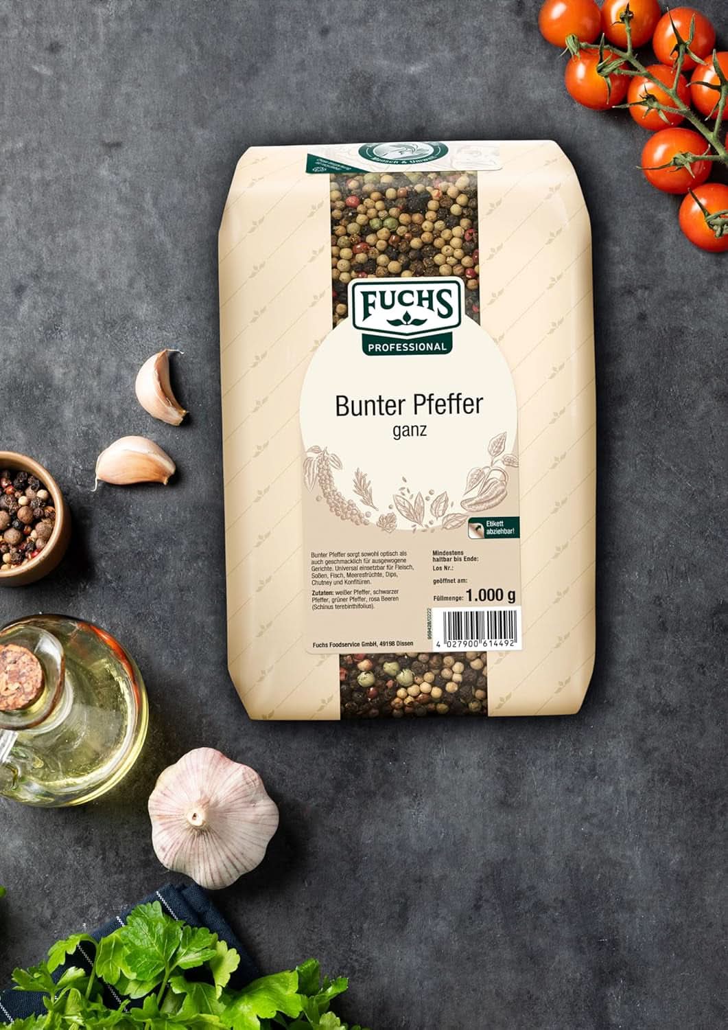 Fuchs farvet hel peber, 1 Kg Condimente Naty Shop