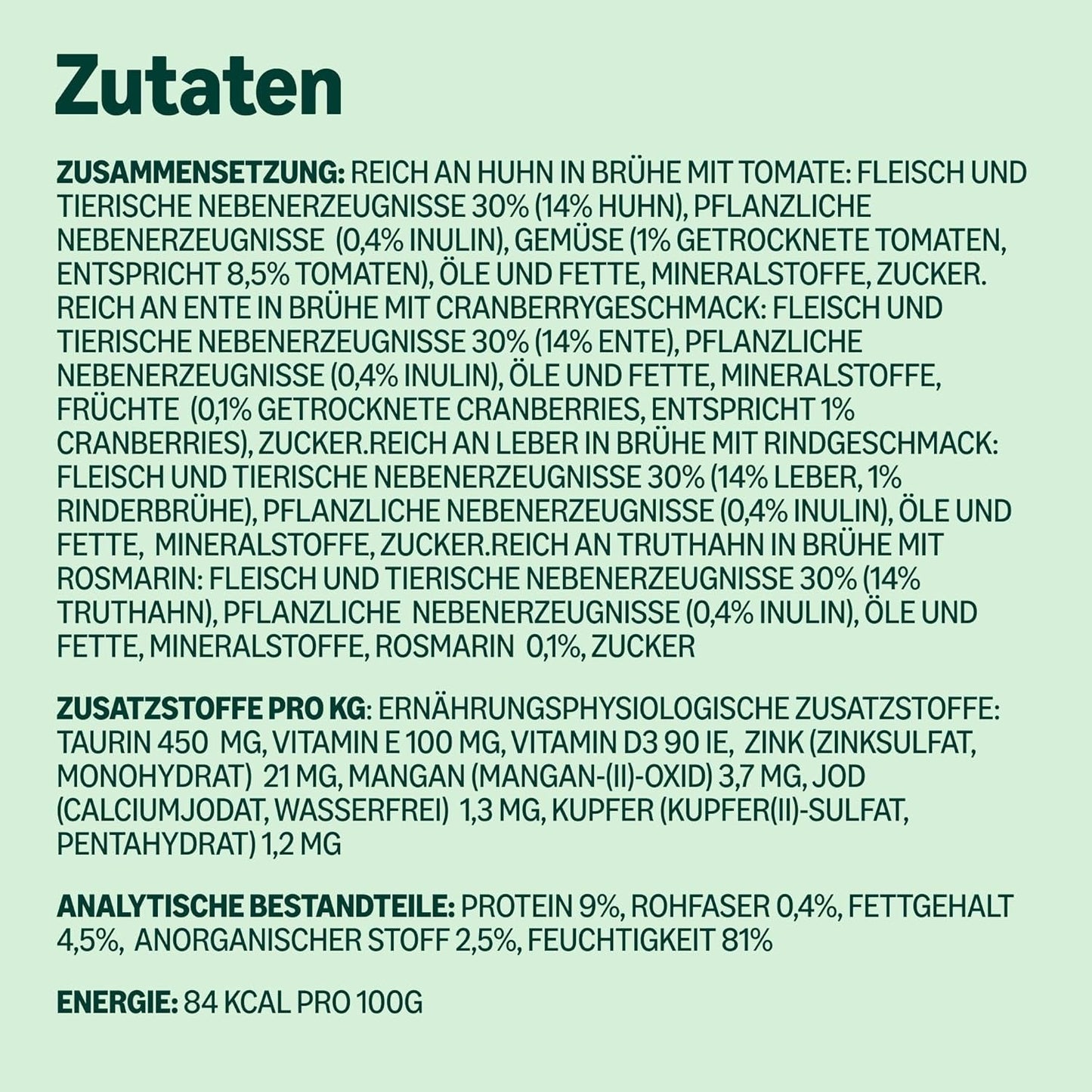 Amazon kornfri våd kattefoder til voksne katte Kødudvalg i bouillon 4,76 kg 56 pakker á 85 g (tidligere livslang)
