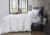 DODO 40381220 Helsinki tæppe, ydermateriale af percale bomuld, andedun/læderfyld, 240 Cm 220 Cm, hvide Dyner og dyner Naty Shop