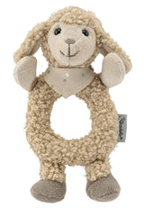 Flocke Sheep Sterntaler Catch Toy - motorisk aktivitetslegetøj til rangle, famle og leg - plyslegetøj til babyer og børn med rangler som en loyal ven - babylegetøj lavet af blødt, sandfarvet stof Bebe Naty Shop Toys Standardtitel