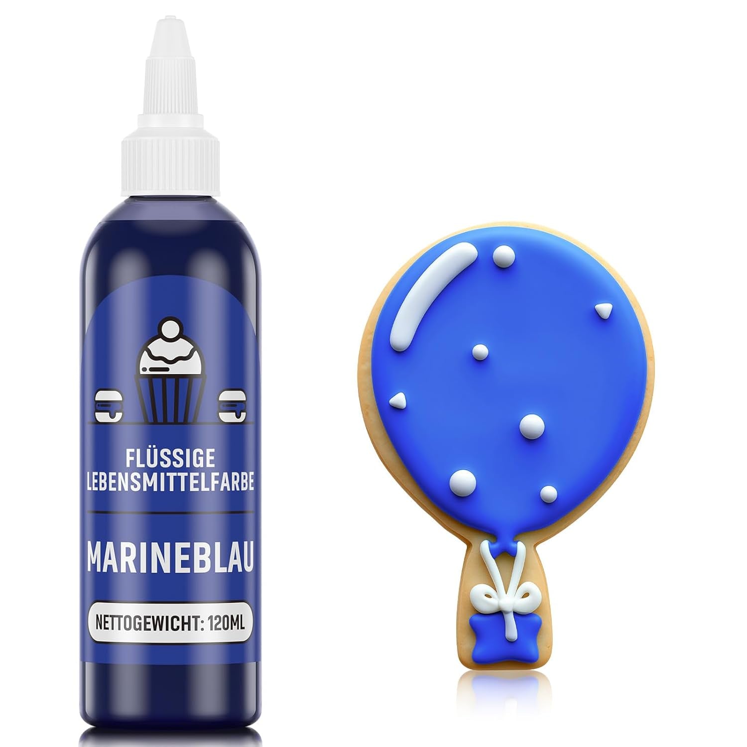 Rød madfarve 120 ml, højkoncentreret og sukkerfri flydende madfarve til bagning, kager, makroner, glasur, fondant, småkager, donuts