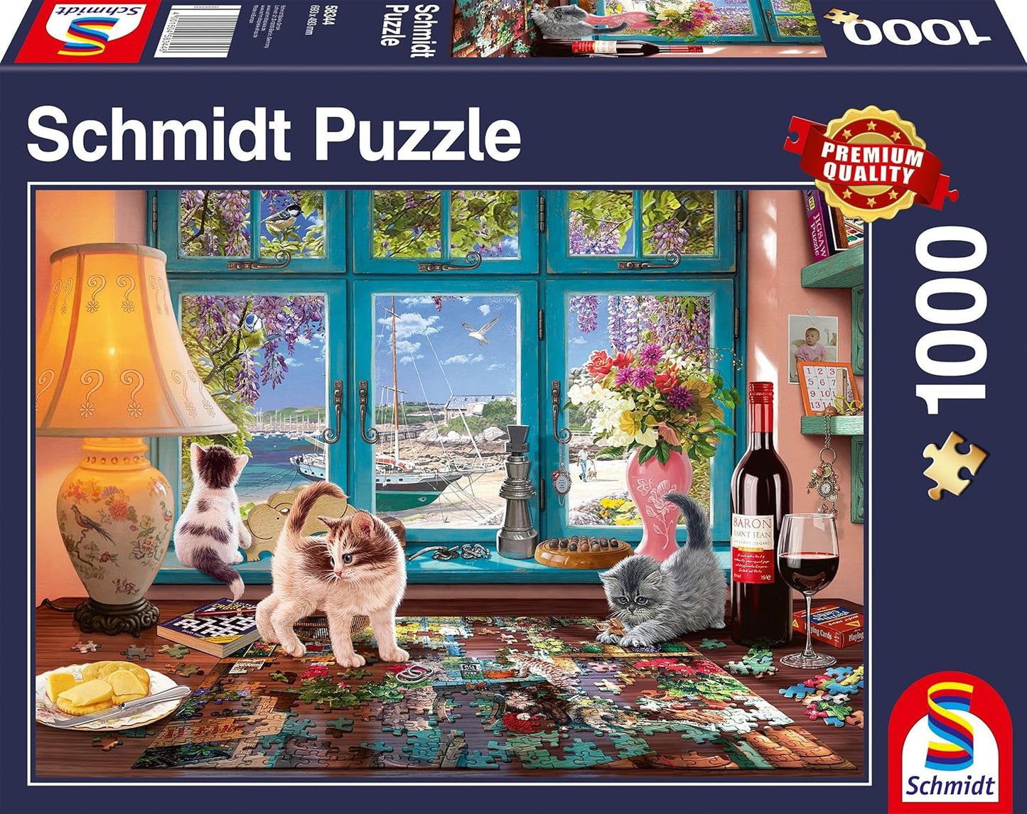 Schmidt Spiele 58344 Ved puslespillet, puslespil med 1000 brikker Puslespil Naty Shop Standardtitel