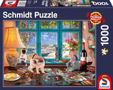 Schmidt Spiele 58344 Ved puslespillet, puslespil med 1000 brikker Puslespil Naty Shop Standardtitel