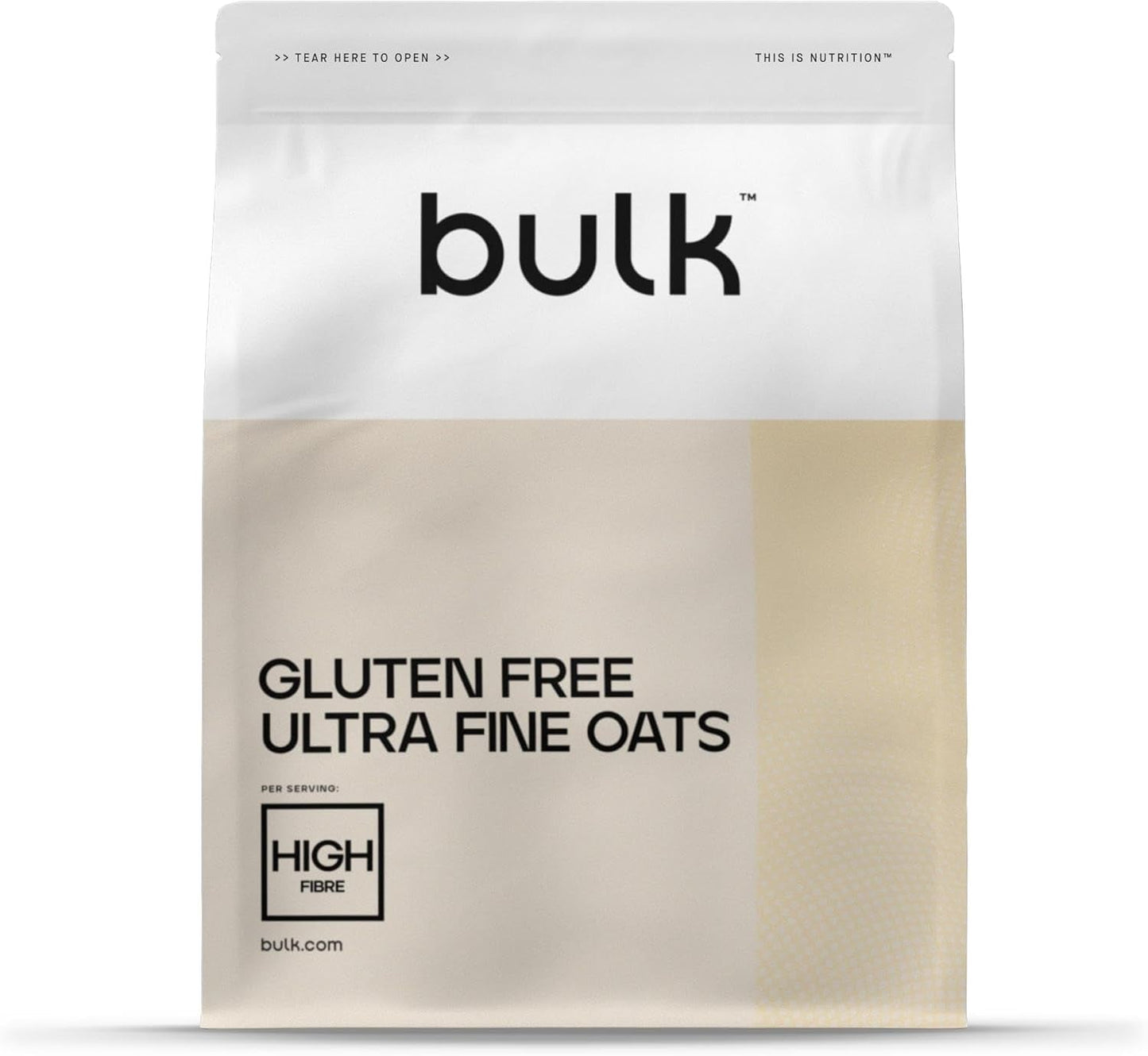 Ultrafin havregryn, glutenfri, bulk, 1 kg, emballage kan variere