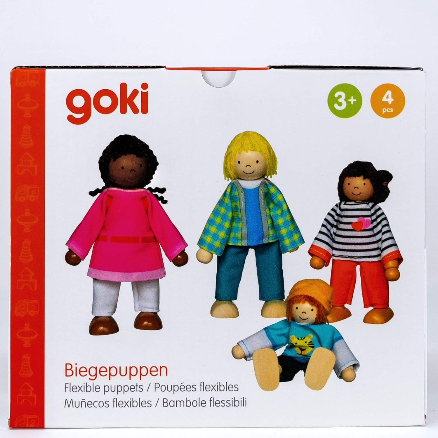51463 - Fleksible Dukker Interkulturel Familie