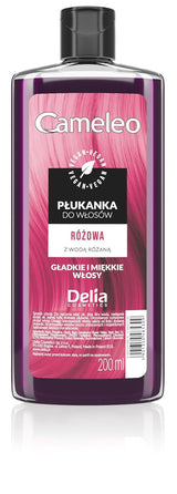 Cameleo - Rose Water Pink Hair Tonic No Yellow Tint Semi Permanent Hårfarve - Til blondt og gråt hår - Farve & pleje - Parabenfri | 200 ml Naty Shop Hair Dye New Version - Pink 200 Ml (1 pakke)