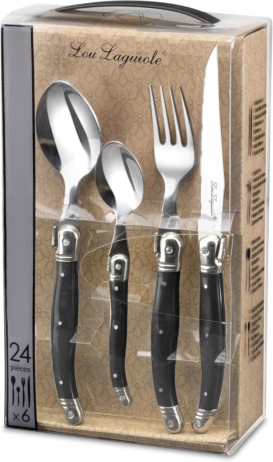 LOU LAGUIOLE TRADITION Bøfbestiksæt 24 stk Kitchen Naty Shop