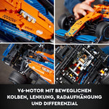Lego Technic Mclaren Formel 1-racerbil - Voksen F1-model med V6-motor og styring - Gave til motorsportsfans og samlere - 42141 Byggesæt Besuche den LEGO-Store