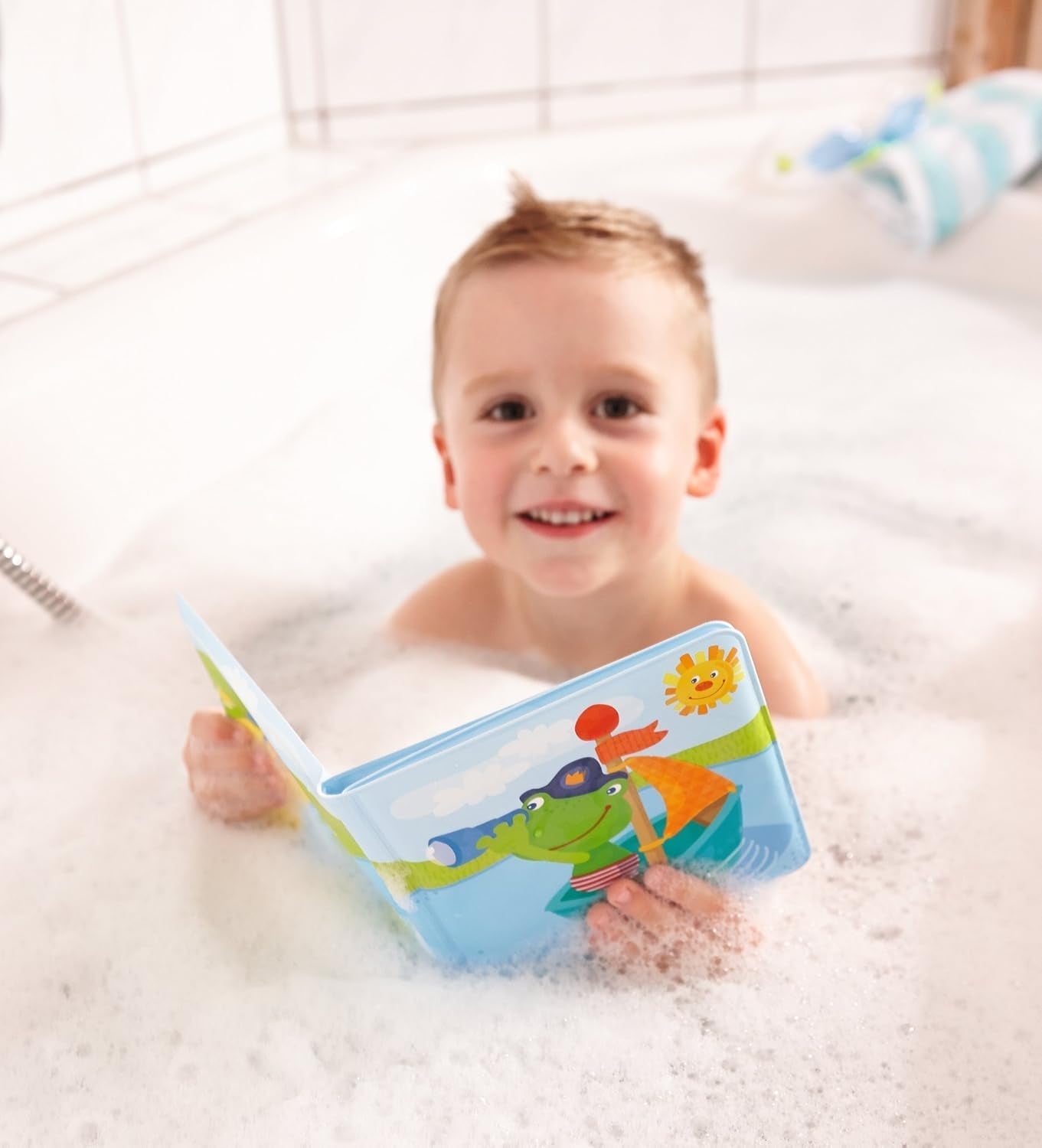 HABA 302634 Captain Frog 2 badebog, legetøj til småbørn Babylegetøj Naty Shop