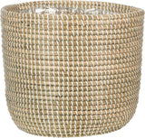 Scheurich Seagrass 17, kurvepotte/søgræskurvepotte, farve: Hvid, diameter 17 cm, højde 16 cm, volumen 3,5 l.