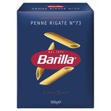 Pasta Barilla Classic Penne Rigate Nr. 73 fra højkvalitets hård hvede, altid al dente (1 x 500 g)