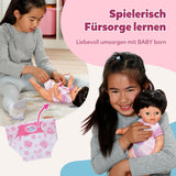 BABY Born Amy - 36 cm dukke - Babydukke med 7 funktioner til småbørn fra 1 år - Virker uden batterier - Inkluderer tilbehør og madras