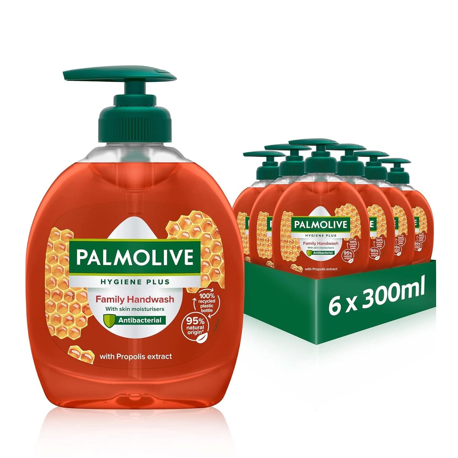 Palmolive, flydende sæbe til delikat håndrensning, sæt 6 x 300 ml Brusebad og bad Naty Shop