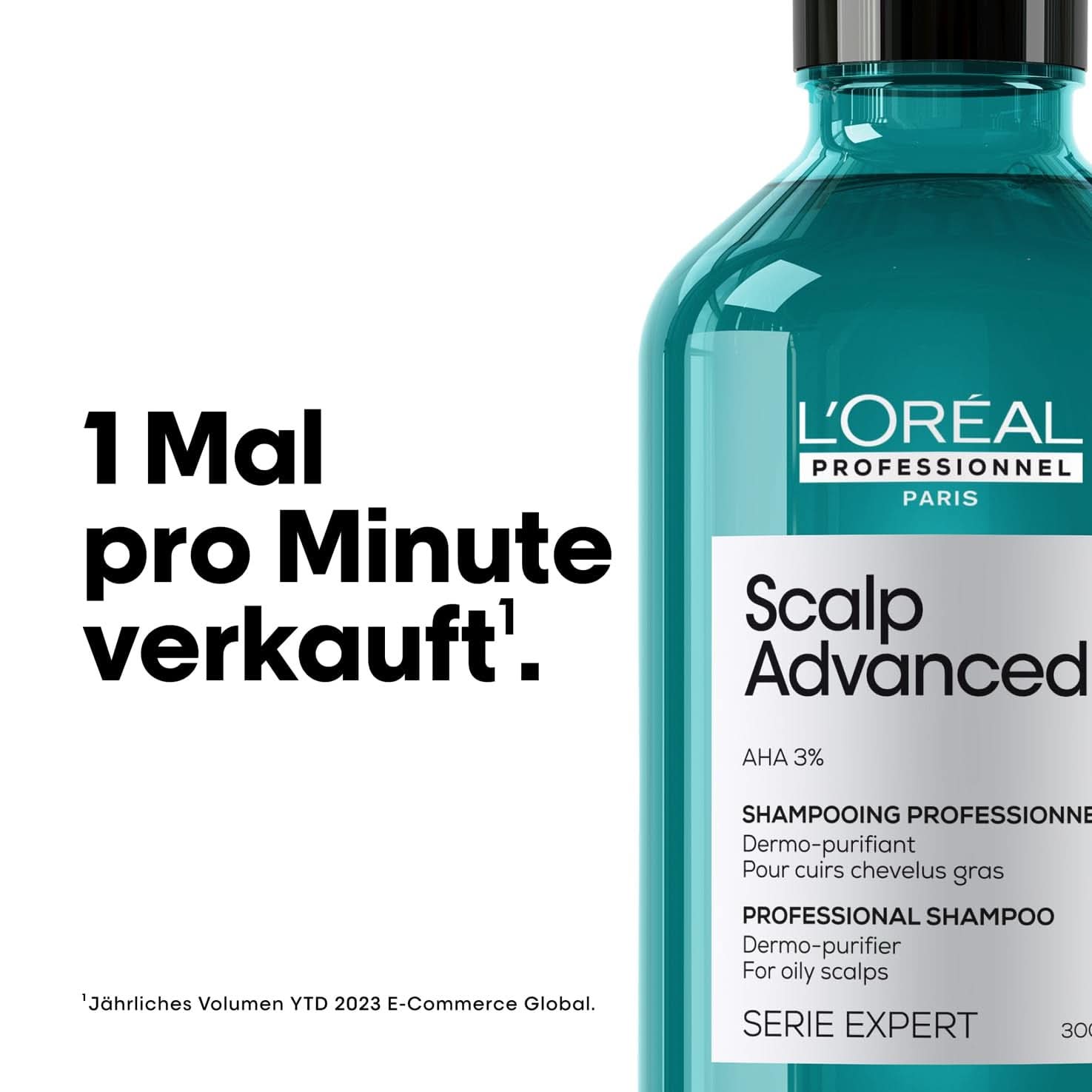 L'Oréal Professionnel rensende shampoo til fedtet hovedbund, 300 ml Naty Shop brusebad og bad