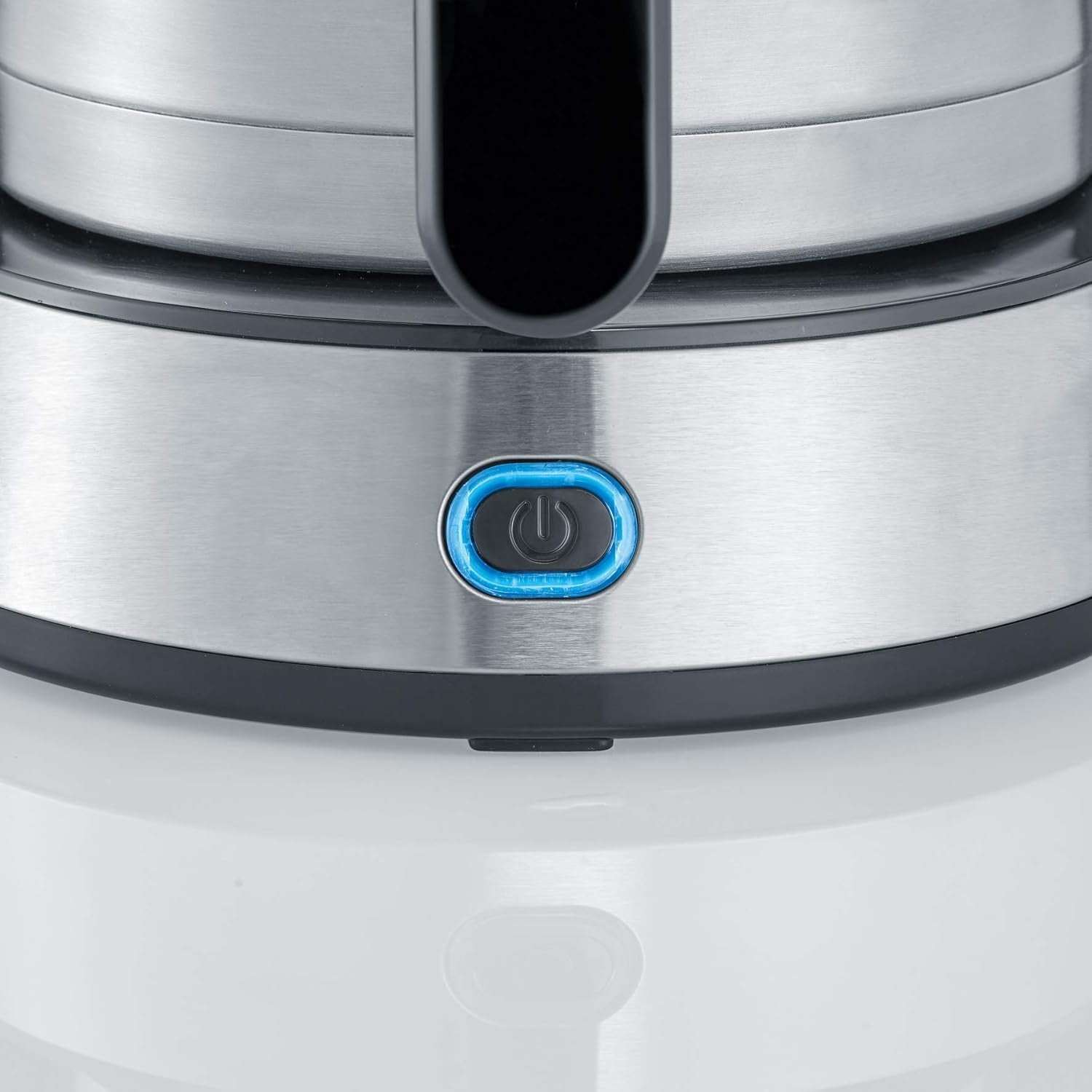 SEVERIN "TypeSwitch" espressomaskine med termokande, AromaSwitch til valg mellem 2 bryggeprofiler, kaffemaskine til op til 10 kopper, 1000W, børstet rustfrit stål-sort, KA 4845