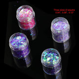 HOWAF 12 æsker Negle Glitter Ansigt Kropsbørste Glitter Makeup Negle Glitter Øjen Læbe Hår Kropsdekoration Halloween Julefestival Maskerade Makeup Tilbehør