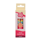 Funcakes Peach Gel madfarve: Højkoncentreret madfarve til dej, creme, fondant og marcipan. Nem dosering. Enkelt dråbe for at skabe levende farver. Halal. 30 g.