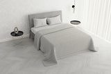 Sommerdyne Satinstriber, polyester, creme, 260X250 Cm Dyner og dyner Naty Shop