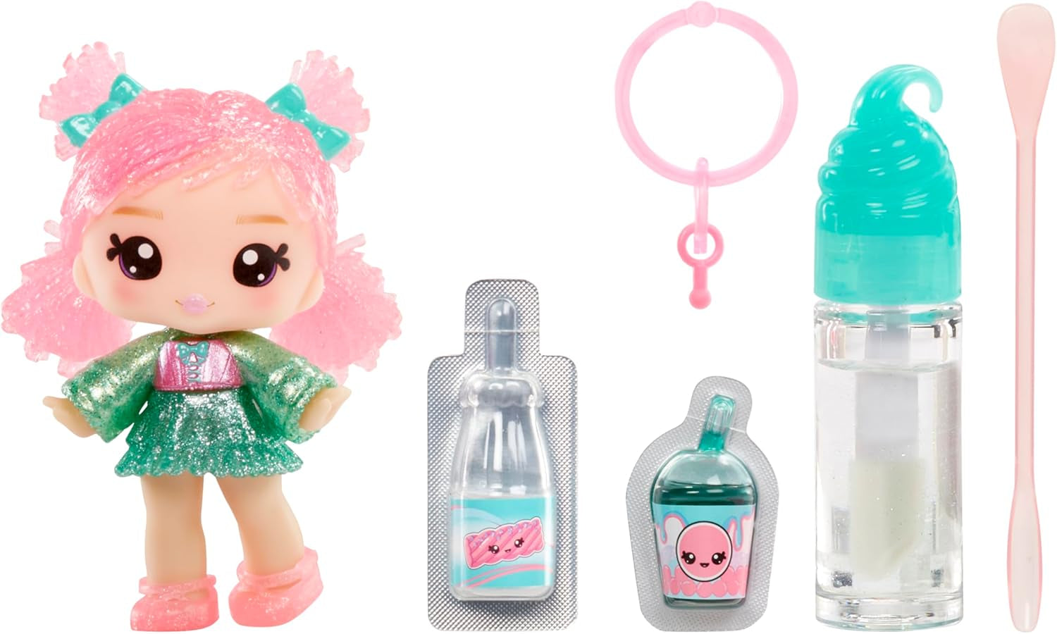 Yummiland Lip Gloss Doll - Susie Sour Straw - Inkluderer DIY Lip Gloss Kit, velegnet til alderen 4+, serie 2