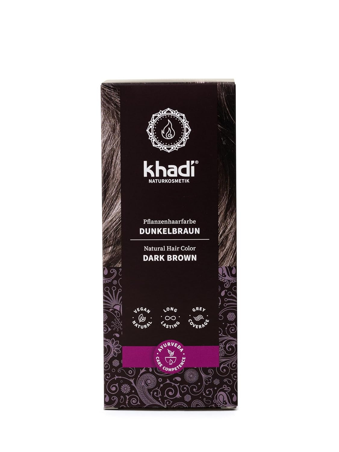 khadi GOLDBRAUN Urtehårfarve Lys ravgul til blød og skinnende gyldenbrun hårfarve 100 % naturlig urtehårfarve Naturlig og vegansk certificeret naturlig kosmetik 100 g Naty Shop Hårfarve Mørkebrun 100 G (1 pakke) Enkelt