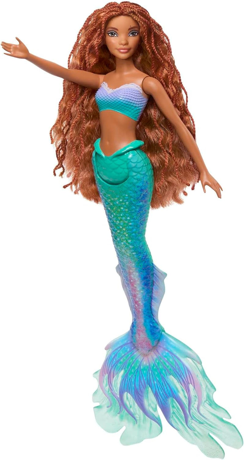 Mattel Disney Ariel - Den Lille Havfrue Dukke, Inspireret af The Little Mermaid Movie, Mermaid Toy, Positionable, Disney-gaver, Legetøj fra 3 år og opefter, HLX08