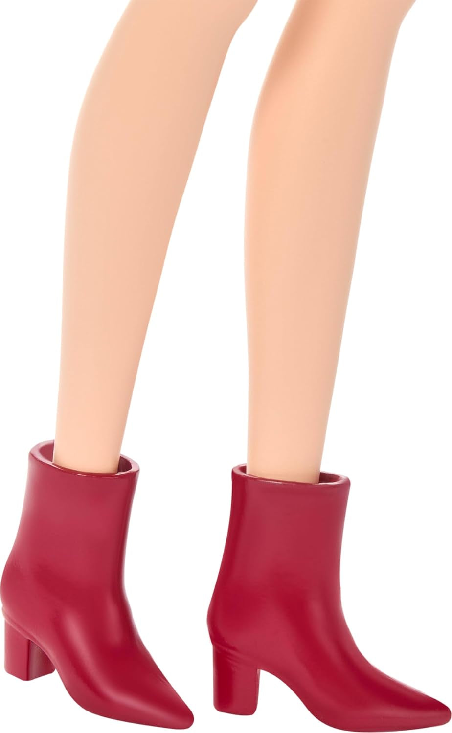 Barbie Fashionista dukke nr. 246 i en pink stropløs kjole med leopardprint med sort hår og tilbehør som en sløjfehalskæde og støvler, JJN59