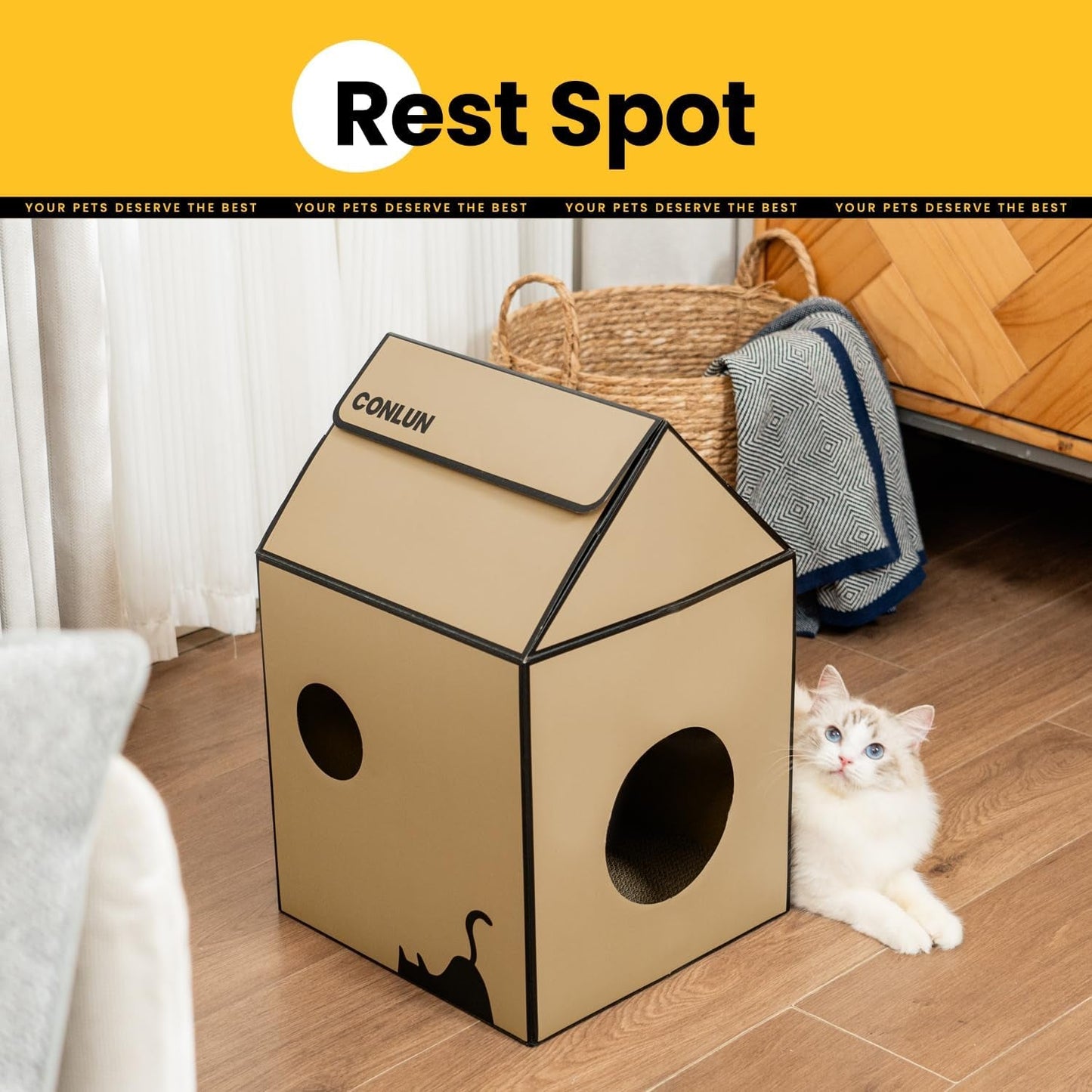 Tæpper og møbler, kæledyr, huler og huse, katte, senge til katte, katte - senge, madrasser