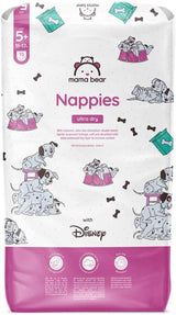 Amazon-mærke: Mama Bear Disney Ultra Dry Bleer, Størrelse 3 (4-9 kg) - Månedlig æske, hvid, 172 Antal (2 pakker af 86)