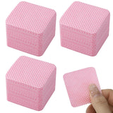300 Stück Nagellackentferner Pads, Fusselfreie Nägel Wattepads Für Nägel Nagellackentferner Fnugfri Negleservietter Cleaner Gelnägel - Rosa