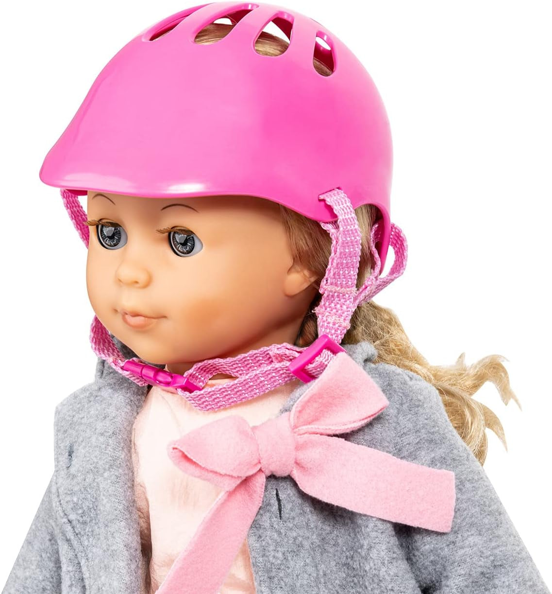 Bayer Design 79603AA Puppenfahrradhelm, Puppenhelm, Reithelm for Puppen, Puppenzubehör, Rosa