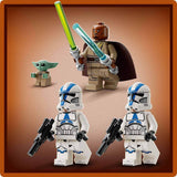 LEGO Star Wars Escape With The BARC Speeder, Mandalorian-sættet, Legetøjscykel med sidevogn, Indeholder figurerne Kelleran Beq og Grogu, Gave til drenge og piger fra 8 år 75378 Byggesæt Beuche den LEGO-Store