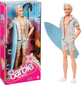 Barbie the Movie - Dukkefilmfans, Ken Doll, samlerdukke med surfbræt og sneakers, bevægelig krop, platinblondt hår, egnet som gave til 3 år gamle børn, HPJ97 Naty Shop Dolls Standardtitel