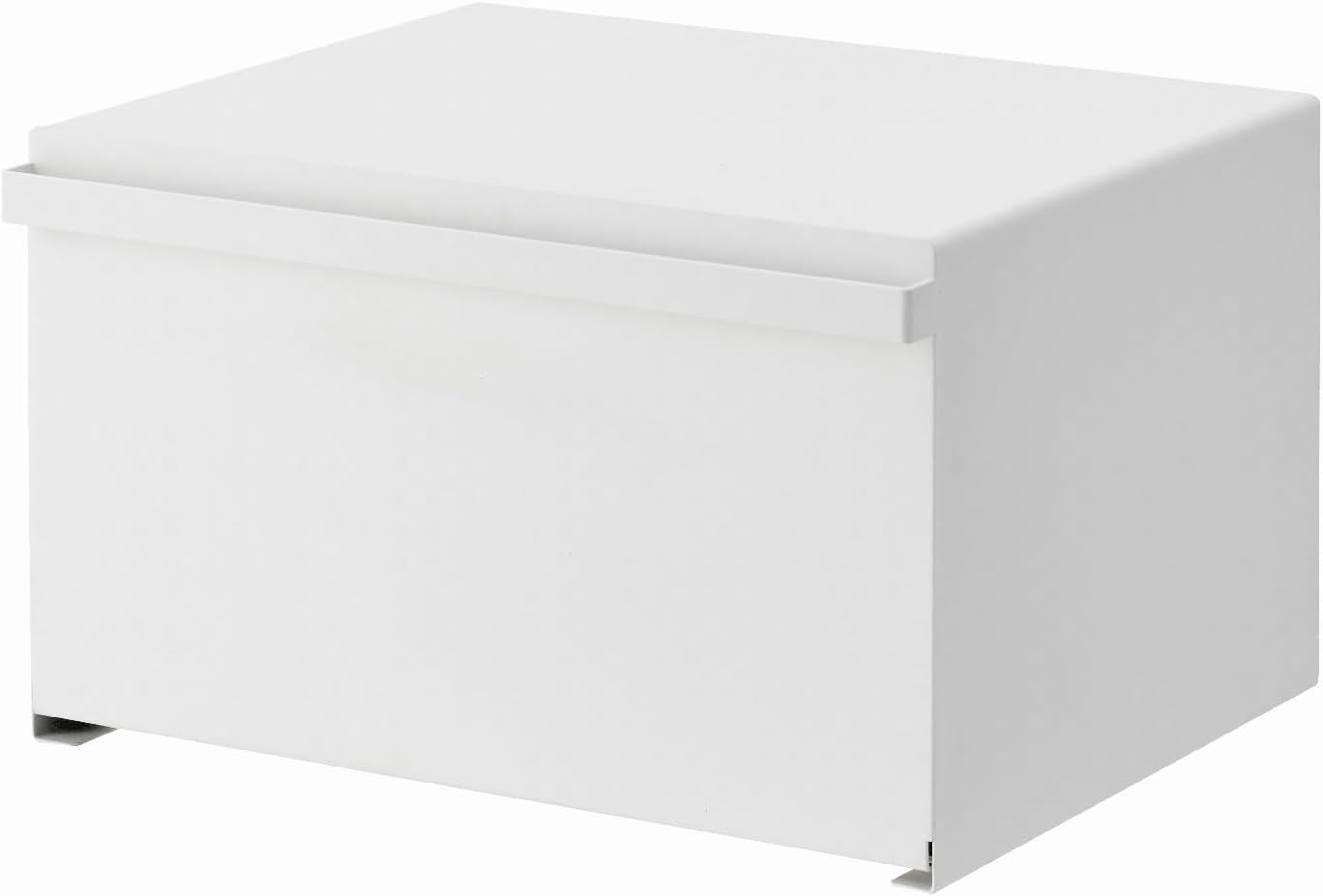 Yamazaki 4352 TOWER Brødkurv, hvid, stål, minimalistisk, 40 x 34,5 x 24 cm Madkasser Naty Shop White One size