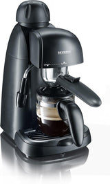 SEVERIN KA 5978 espressomaskine (inkluderer serveringsskål og måleske, op til 4 kopper) sort, Standard