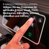 Kenwood Khealthy Twin Airfryer, 8L (2X4L), dobbeltkammer, 8 programmer, Dual Cook & Sync Finish-funktion, touchskærm Hvidevarer Naty Shop