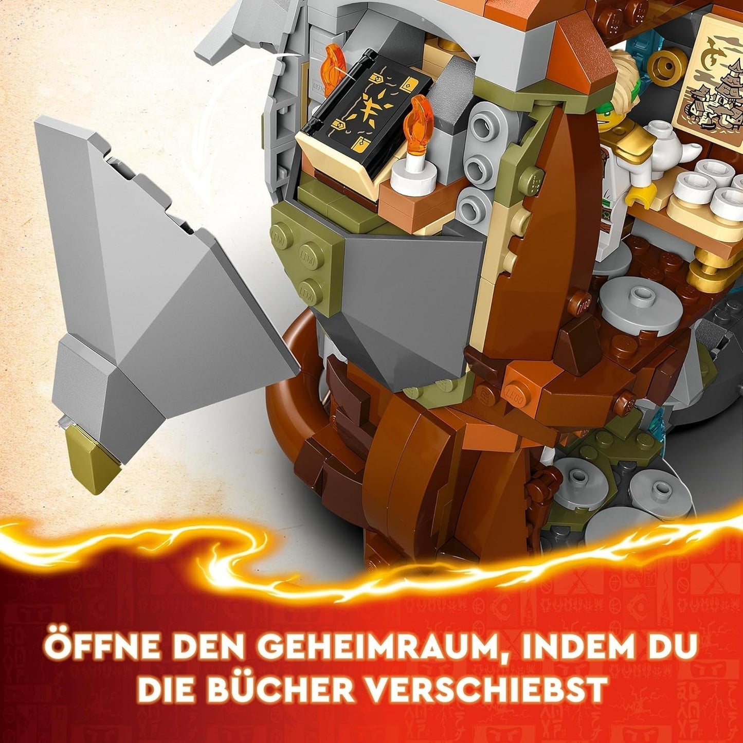 LEGO NINJAGO Dragon Stone Temple Dragon Legetøj med 6 Ninja figurer, stort sæt til at bygge, lege og vise, fødselsdagsgave til drenge og piger 13+ 71819 Byggesæt Besuche den LEGO-Store