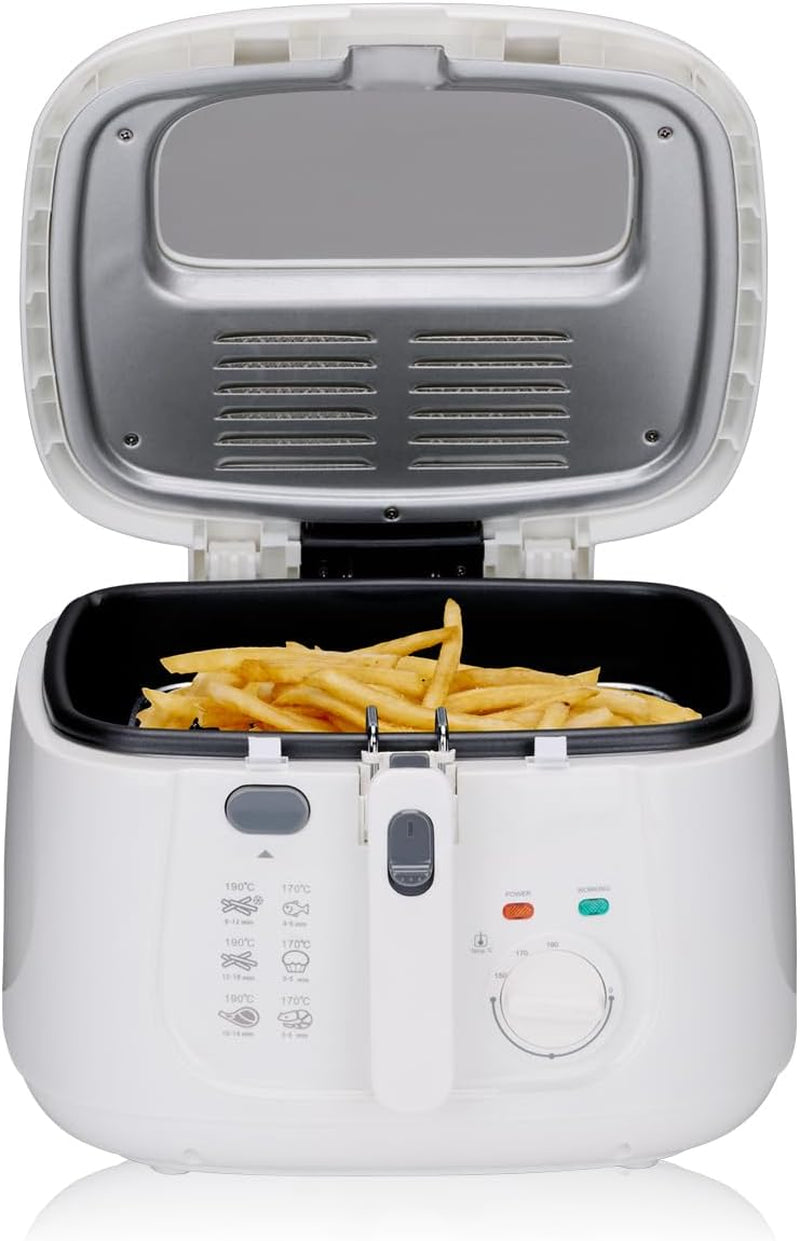 Alpina frituregryde 2,5 l DF-165, 1800W - Justerbar temperatur op til 190°C Hvidevarer Naty Shop Standardtitel