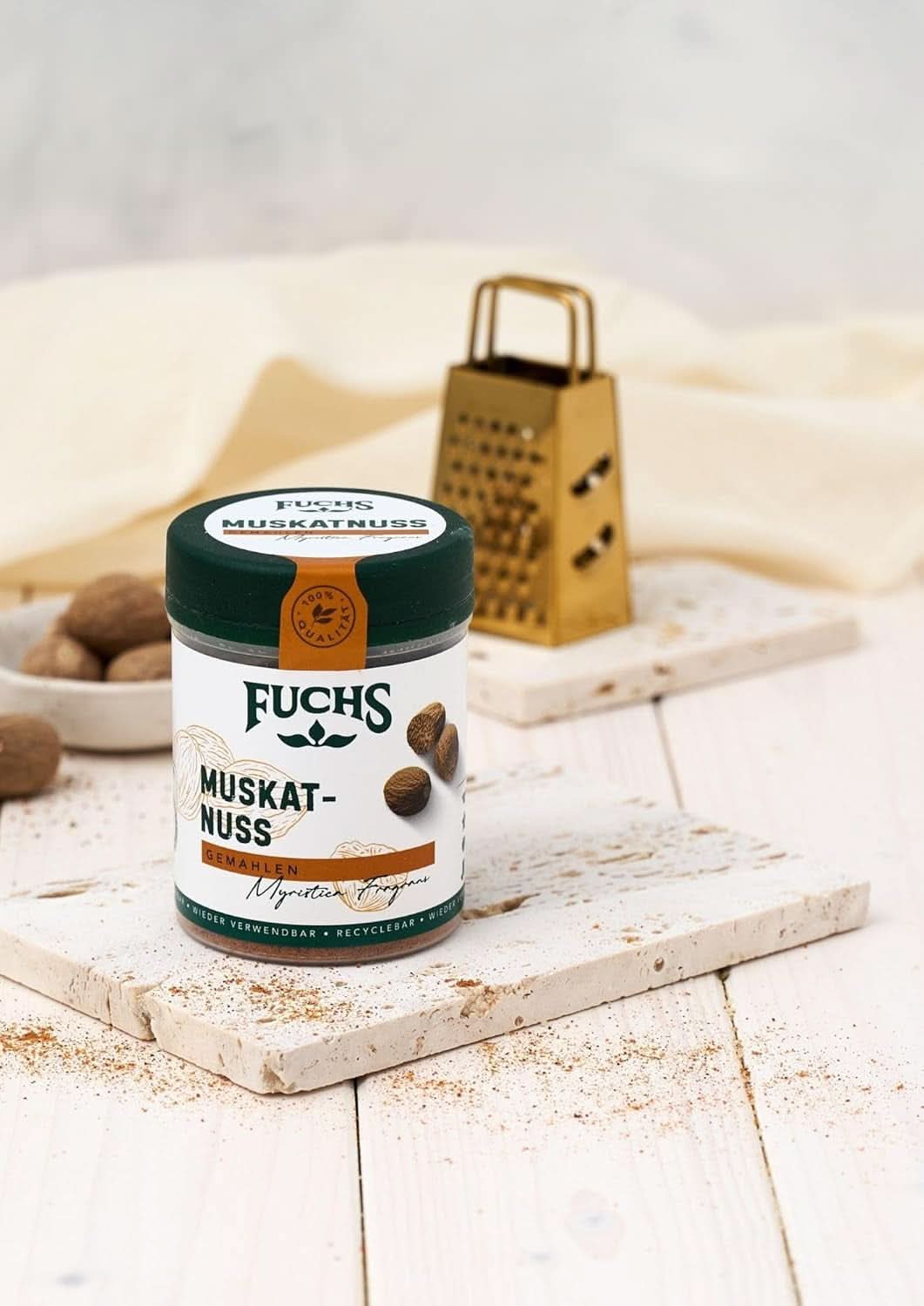 Fuchs Muskatnød, 50 gram Krydderier Naty Shop